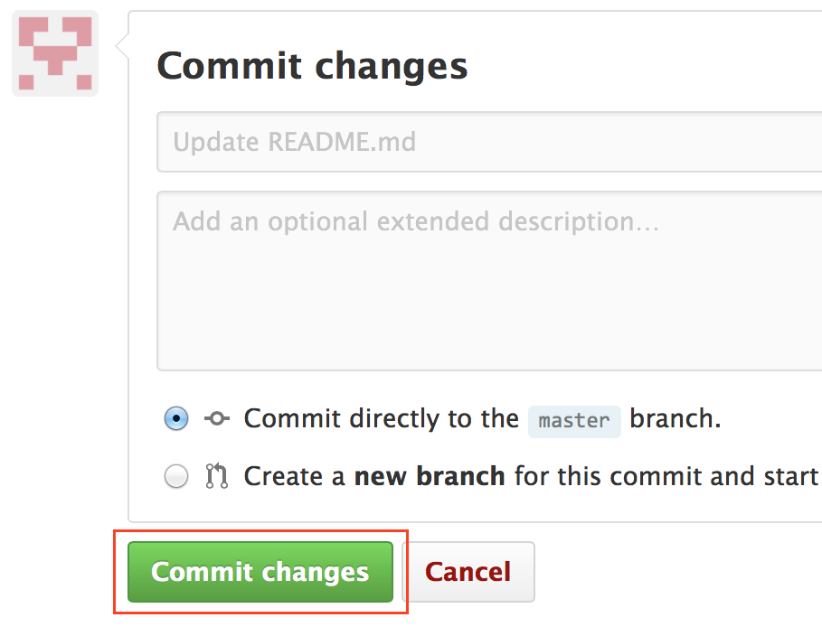 commit changes